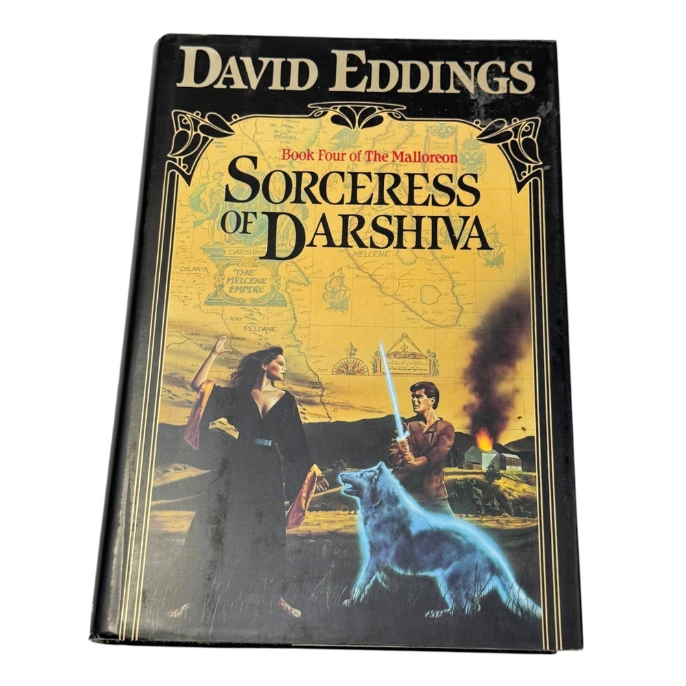 Sorceress of Darshiva HC Book David Eddings 1989 First Edition Malloreon Fantasy